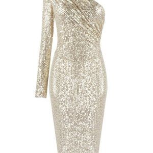 One Shoulder Sequin Dress